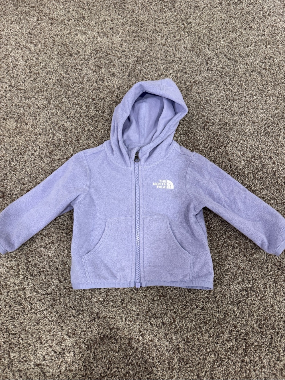 The North Face Kids Lavender Full-Zip Fleece Hoodie